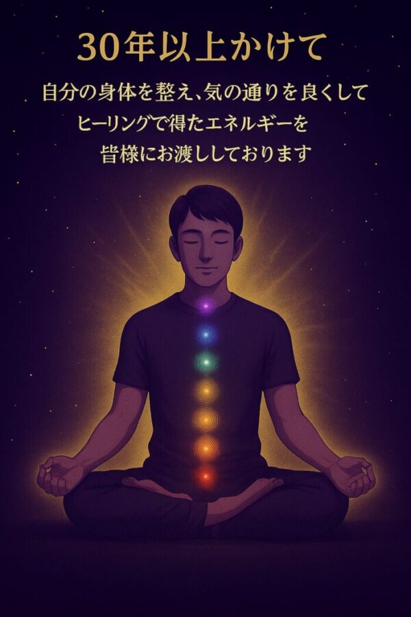 ３０年以上かけて、頂けたヒーリングを皆様にお渡し